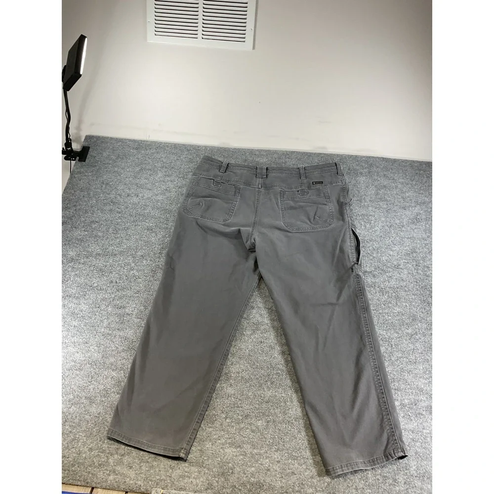 GH Bass & Co Pants Men's 44x30 Gray Casual Straight Fit Chino Cotton Blend